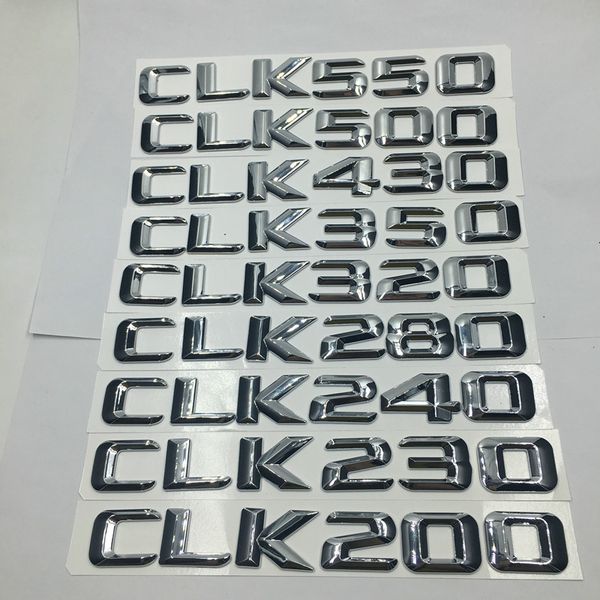 

for mercedes benz clk200 clk230 clk240 clk280 clk320 clk350 clk430 clk500 clk550 rear tail emblem number letters badge sticker