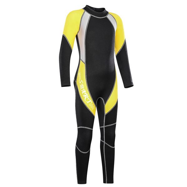 

kids wetsuit full 2mm neoprene toddler baby children and girls boys youth swim surfing snorkel dive back zip wet suit