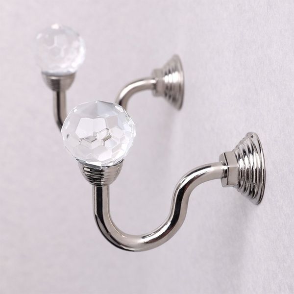 

2pcs u shaped curtain holdback accessories buckle hooks hanger window home decor vintage tassel holder crystal ball wall mounted other home