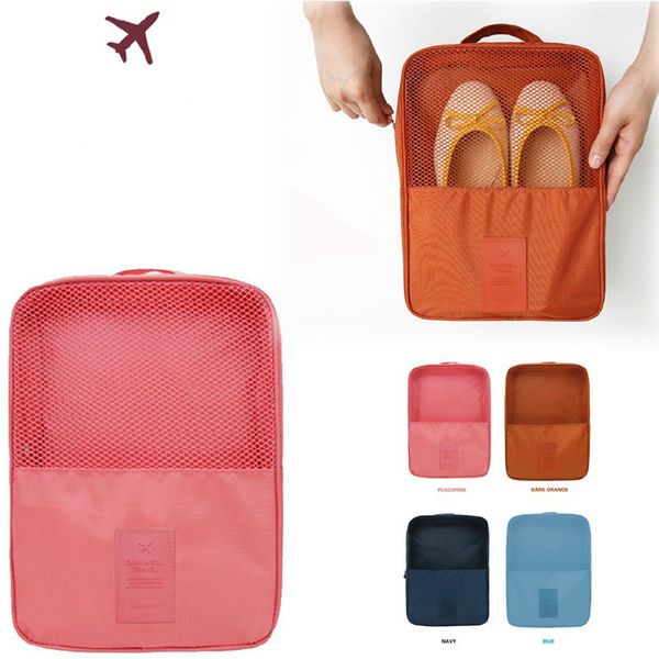 

travel storage bag shoes bags boxes oxford cloth waterproof 7 colors portable organizer bags shoe sorting pouch bag organizer