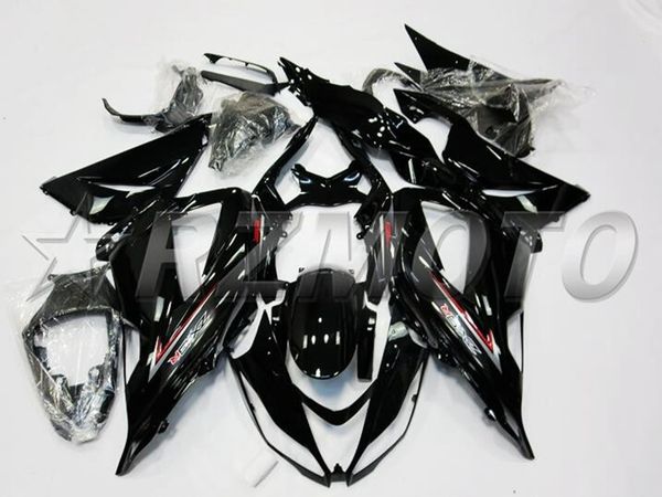 

4gifts new abs injection mold motorcycle fairings kits fit for kawasaki ninja zx-6r 599 zx6r 2013 2014 2015 2016 2017 black luster