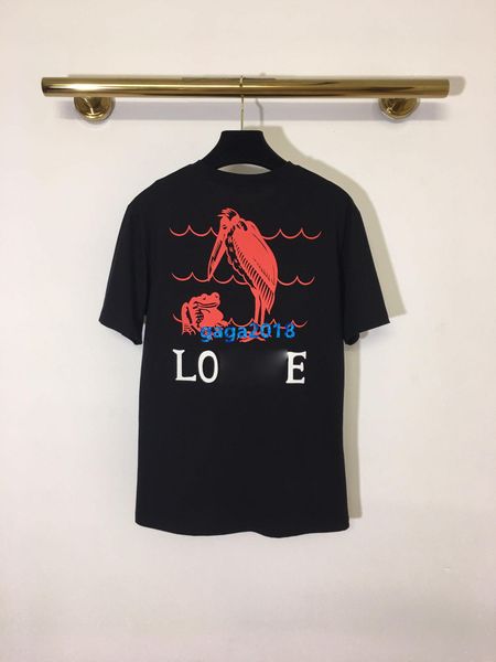 

high end женщины девушки футболка мультфильм письмо лягушка мотив круглый вырез с коротким рукавом блузка летняя рубашка тройник модный диза, White