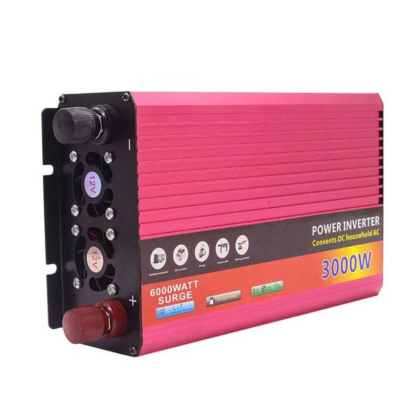 

modified sine wave inverter dc 12/24v to ac 220v 3000w with universal socket usb port for car solar power inverter