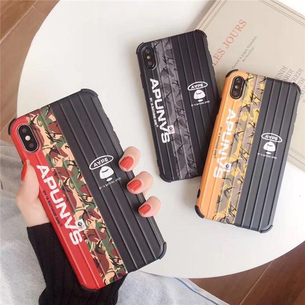 

brand mobile phone case 11/11pro/ x/xs xr xsmax 7p/8p 7/8/ fashion printed personality trend style iphone case 3 color