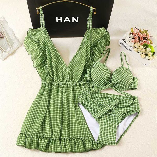 

staerk 2020 women green bikini set push up female swimsuit swimwear swim separate 3 piece brazilian bathing suit large xs-l
