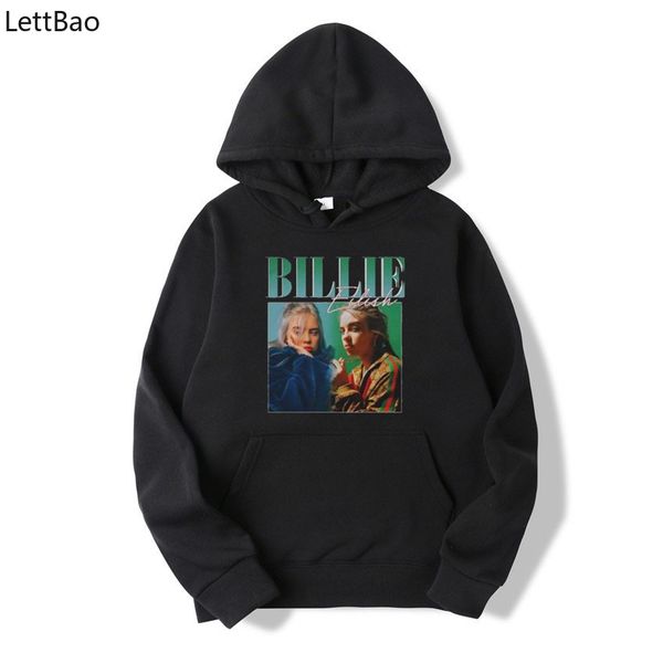 

mens hoodies billie eilish hoodie trendy vintage black harajuku sweatshirts men/women clothes streetwear hip hop sudadera hombre