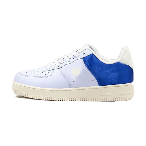 

outdoo forced 1 1s low solo cushion skateboard shoes classic white blue joint designer shoes men womens leisure sports sneakers