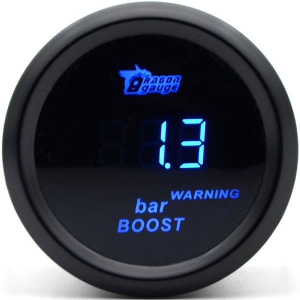 

dragon gauge 2'' 52mm turbo gauge black color digital blue led -1~2 bar