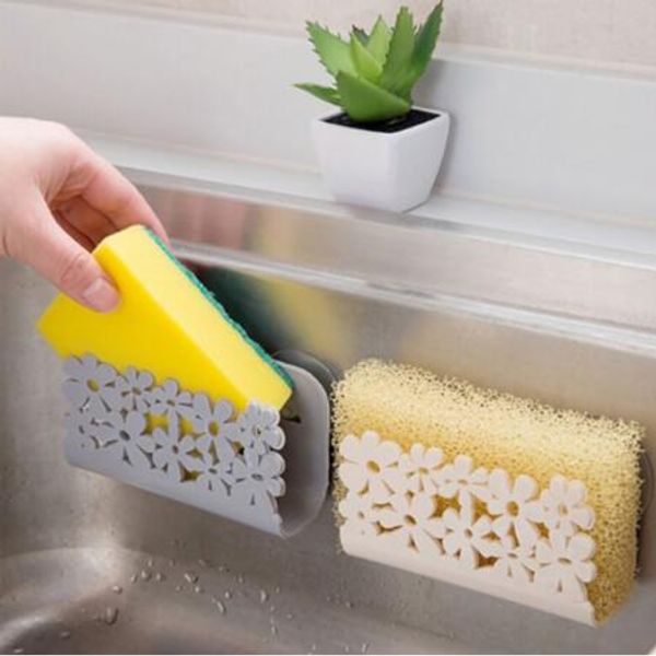 

kitchen bathroom drying rack toilet sink suction sponges holder rack dish cloths holder scrubbers soap storage