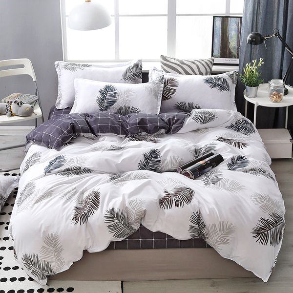 Lanke Cotton Bedding Sets Home Textile Twin King Queen Size Bed