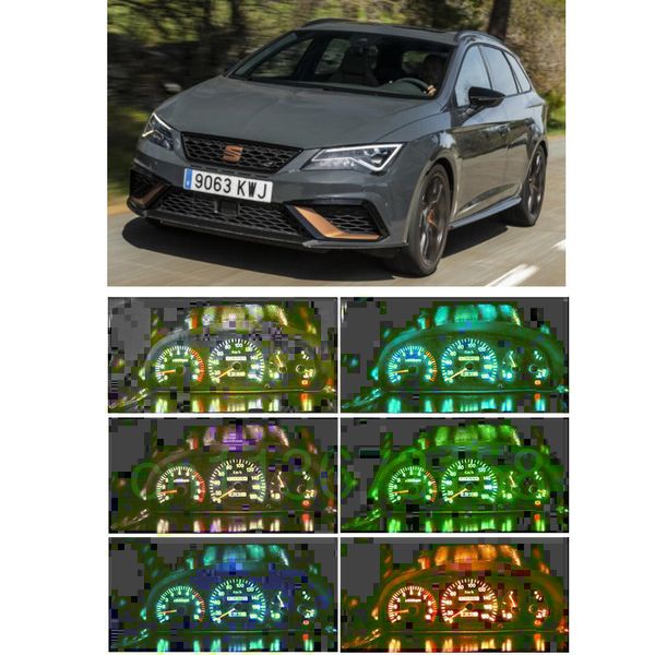 

20pc led light+twist lock instrument panel dashboard light for seat leon ibiza alhambra altea arosa cordoba exeo toledo mii