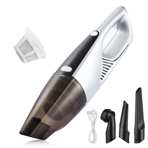 

powerful hand-held cordless vacuum cleaner fashion design for car cleaning usb charging car / home dust clean ergonomic design
