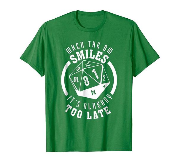 

2019 fashion men t shirt when the dm smiles it s already too late shirt funny, White;black