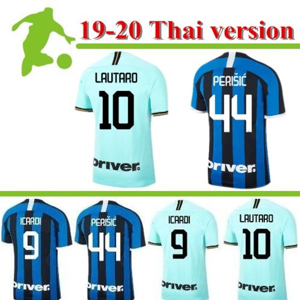 

19 20 thailand alexis lukaku lautaro skriniar inter 2019 2020 milan soccer jersey calcio godin barella jerseys soccer shirts, Black;yellow