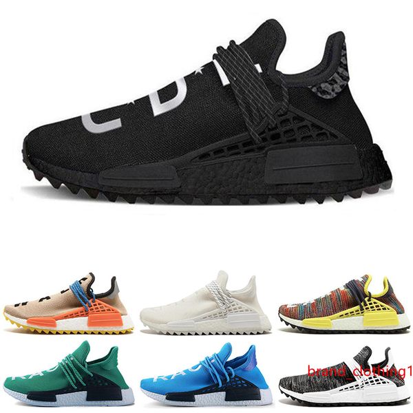 

2019 new human race hu trail x pharrell williams nerd men running shoes white equality mens trainers for women sports sneaker
