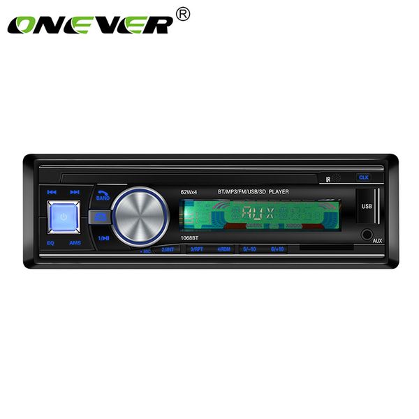 

onever 12v automagnitol stereo audio remote control mp3 player 1 din aux/sd/usb fm bluetooth car radio vehicle car mp3 player