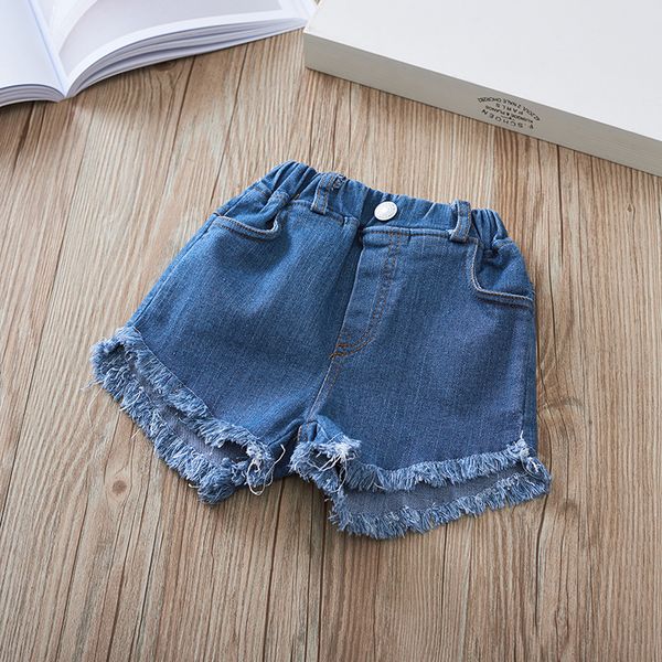 

2019 new summer jeans shorts denim shorts with tassel design, Black