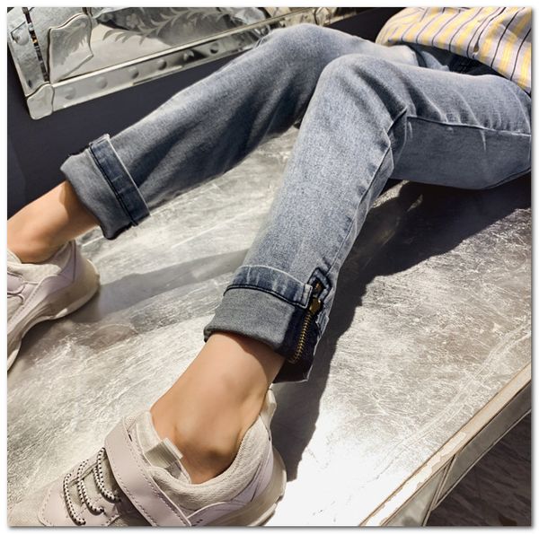 Kids Jeans 2020 Spring New Girls Comfortable Pencil Denim Pants