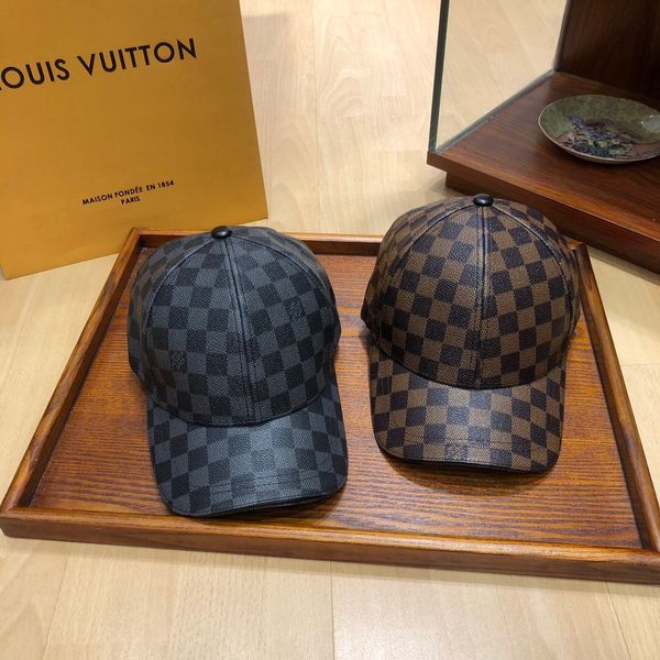 

men women designer caps luxury baseball caps brand sport cap classic plaid designer mens hat snapback adjustable golf cap 2020713k, Blue;gray