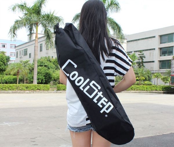 

coolstep skateboard bag single-shouler double rocker/small fishboard carrying backpacks with drawstring c1902201