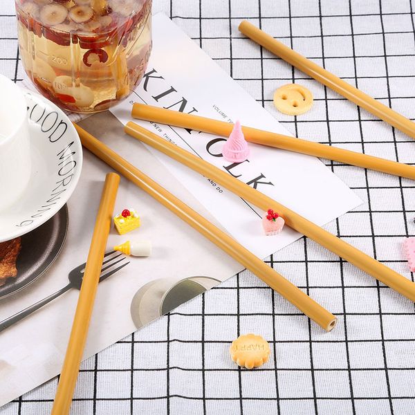 

bamboo straws reusable straw organic bamboo drinking straws natural wood for wedding birthday party barware tools