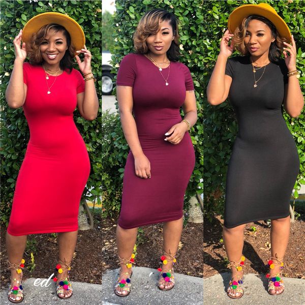 

women fashion designer dresses silm ribbon short sleeve crew neck clolumn dresses casual stylish womens clothing, Black;gray