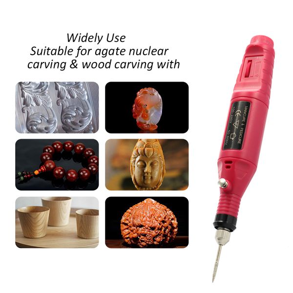 

100v-240v mini electric grinder drill tool nail gel polish removing grinding rotary engraving pen diy engraver carve tool set