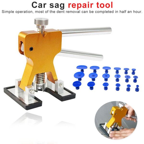 

car body paintless dent puller lifter repair tool +18 tabs car dent remover repair tools cars tool kit hand sets