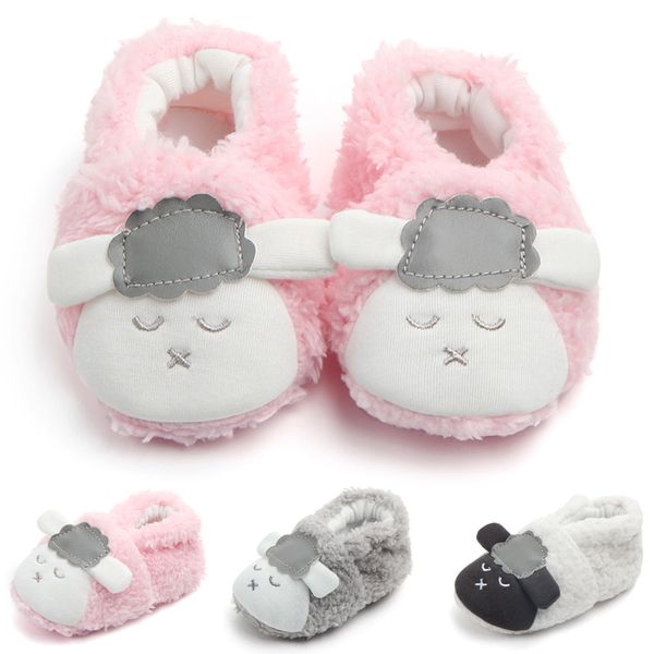 

newborn shoes toddler girl shoes cute sheep winter warm first walkers toddlers soft sole short warm soft snow