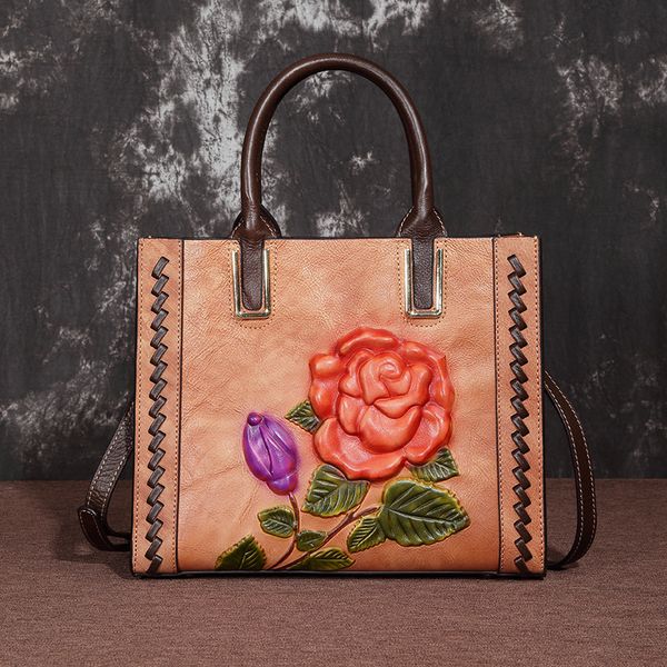 

johnature luxury handbags women bags 2019 new casual large capacity handmade embossing genuine leather shoulder & crossbody bags