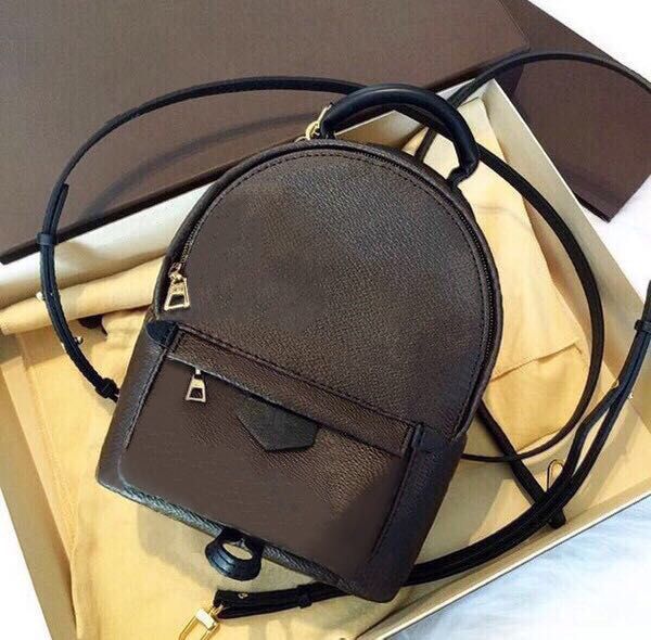 

wholesale 2018 genuine leather fashion back pack shoulder bag handbag presbyopic palm spring mini backpack messenger bag mobile phone purse