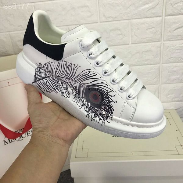 

2020 new arrival fashion men women casual shoes luxury sports handsome shoes genuine leather shoes with for sale size us 6-11, Black