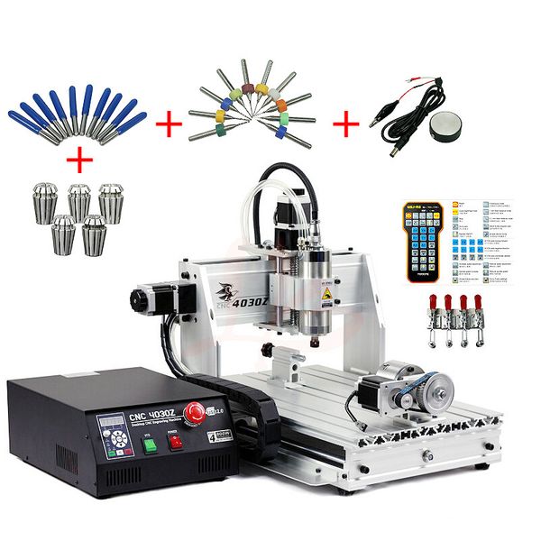 

cnc router engraver 3040z 1.5kw 3axis 4axis engraving drilling and milling machine