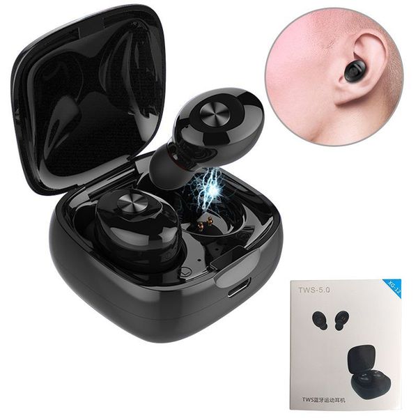 

XG12 Cell Phone Earphones Mini TWS Bluetooth 5.0 Headphones Wireless Headsets Sport Earbuds Dual Pass 3D Stereo Earphone With Mic Charge Box