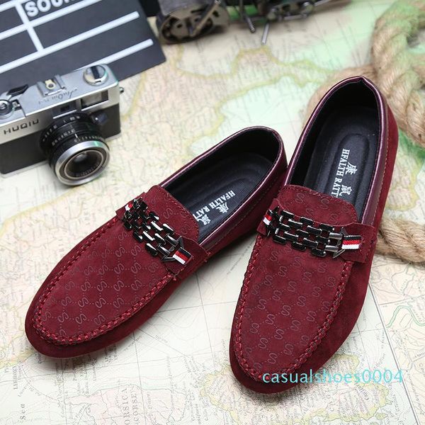 

red bottoms loafers black men shoes slip on men's leisure flat shoes fashion male breathable moccasin loafers driving shoes 3a ac04