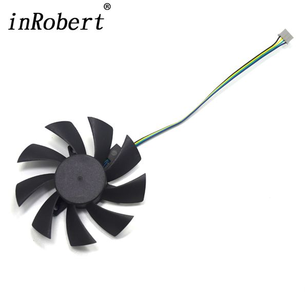 

новый 85мм 4pin два шарика подшипника вентилятора cooler замена для xfx radeon rx 470 rx-470p4sfd5 rx470 4 гб видеокарта вентилятор охлажден
