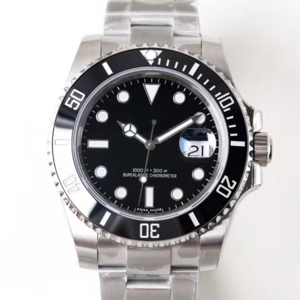 

n high buality factory v7 luxury watch mens automatic eta 2836 watches 116610ln dive sapphire watches dhl wristwatch, Slivery;brown