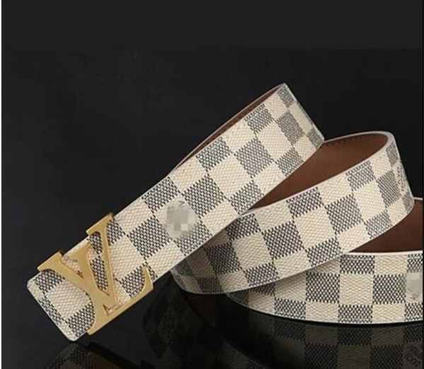 

large buckle genuine leather belt with box designer belts men women new mens belts luxury belt ing, Black;brown