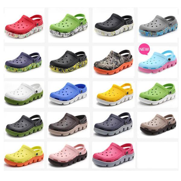 

2019 new women sandals hole slippers couple sandals mules and clogs garden shoes for women breathable beach shoes 36-40 af71, Black
