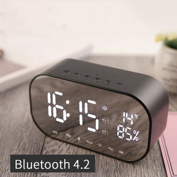 

led mirror alarm clock digital snooze table clock wake up light electronic large time temperature display home decoration