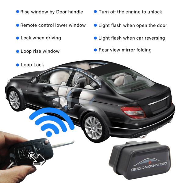 

for vw obd window closer car alarm systems obd2 auto close windows glass closer door window-closer-closing-module-system