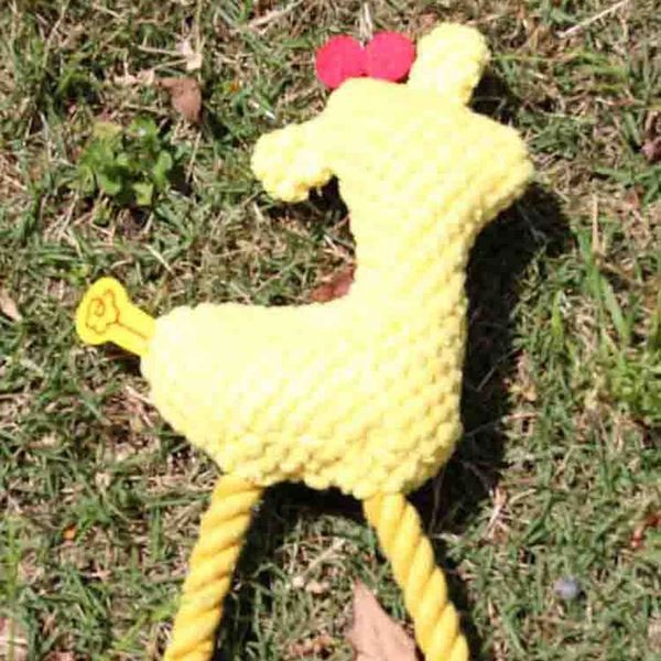 

pet dog puppy chicken chew игрушка пищалка squeaky мягкие плюшевые игрушки play sound - желтый кинологического послушание