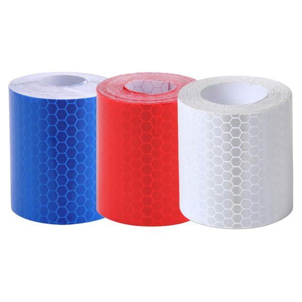 

new arrival white lattice reflective warning strip 3mx5cm reflective body sticker