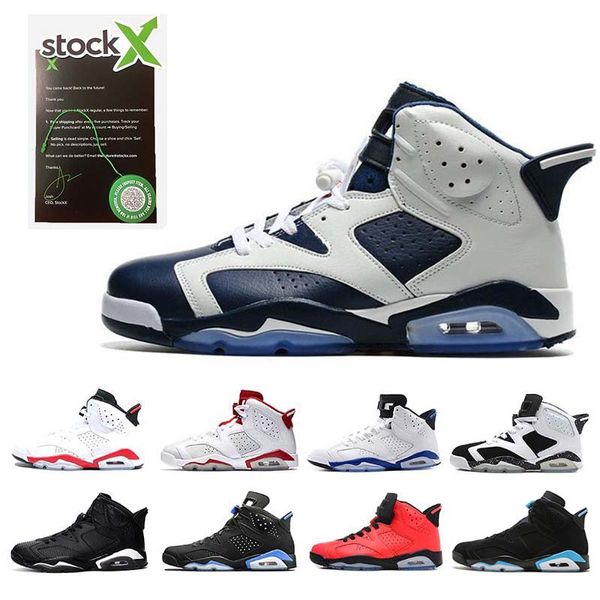 

New Special 6s Olympic Basketball Shoes Men Trainers White Infrared Angry bull Carmine mens Alternate Hare fashion sports shoe Size 41-47