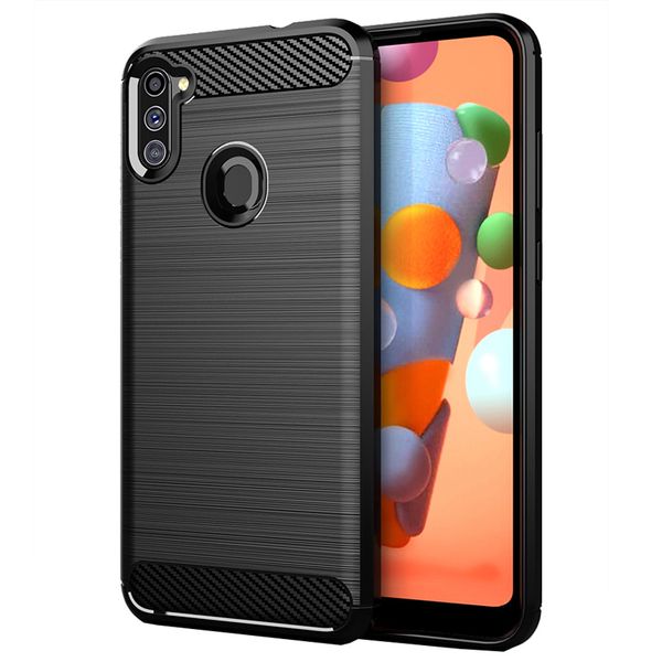 

carbon fiber texture shockproof protective tpu silicone case for samsung galaxy a11 us europe version a21 a31 a41 a51 m40s a71 a81 a91 a01
