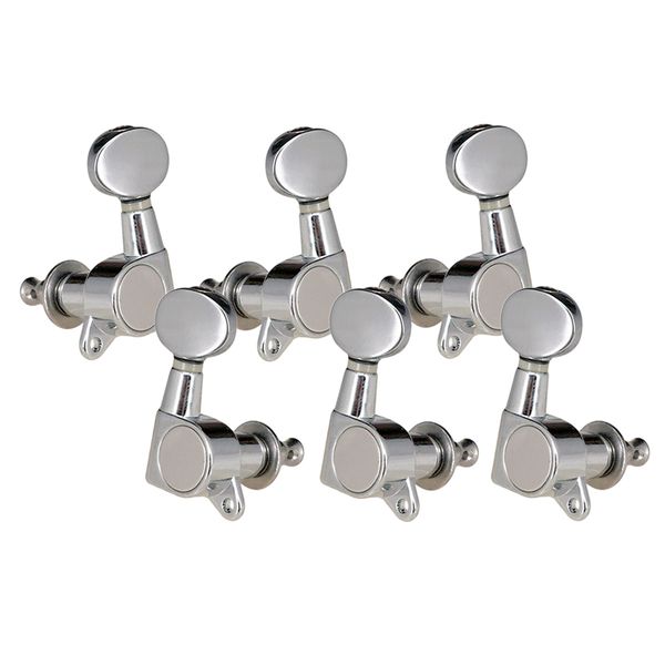 

6pcs full sealed guitar tuners tuning pegs for acoustic guitar part 3r3l silver