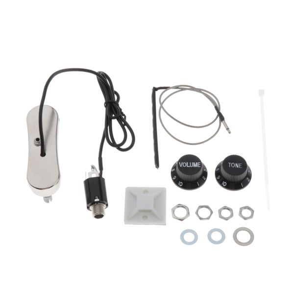 

1pc acoustic folk guitar pickup pickup tuner passive complete kit ps-700