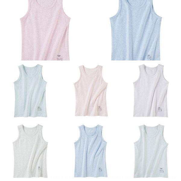 

ytsqn baby bear children's summer thin natural color vest vest cotton breathable sweat-absorbing leisure fashion style for boys and gir, Blue