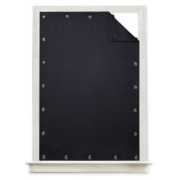 

temporary blackout blind curtain for window adjustable sucker shade drape thermal insulated noise reducing panels for storage