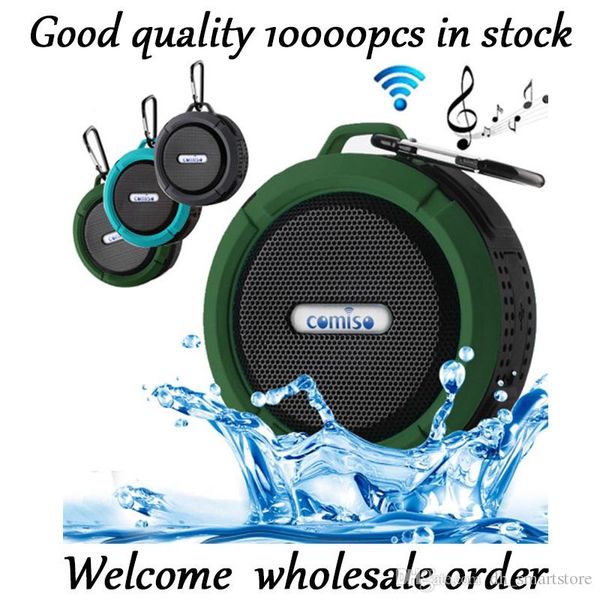 

portable waterproof outdoor wireless car bluetooth speaker c6 bluetooth altavoz for iphone xiaomi mp3 mp4 huawei samsung lg